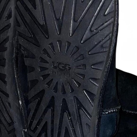 AUTHENTIC Black Short Suede Ugg Boots - Picture 5 of 5